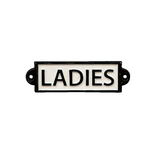 IRON SIGN "LADIES"