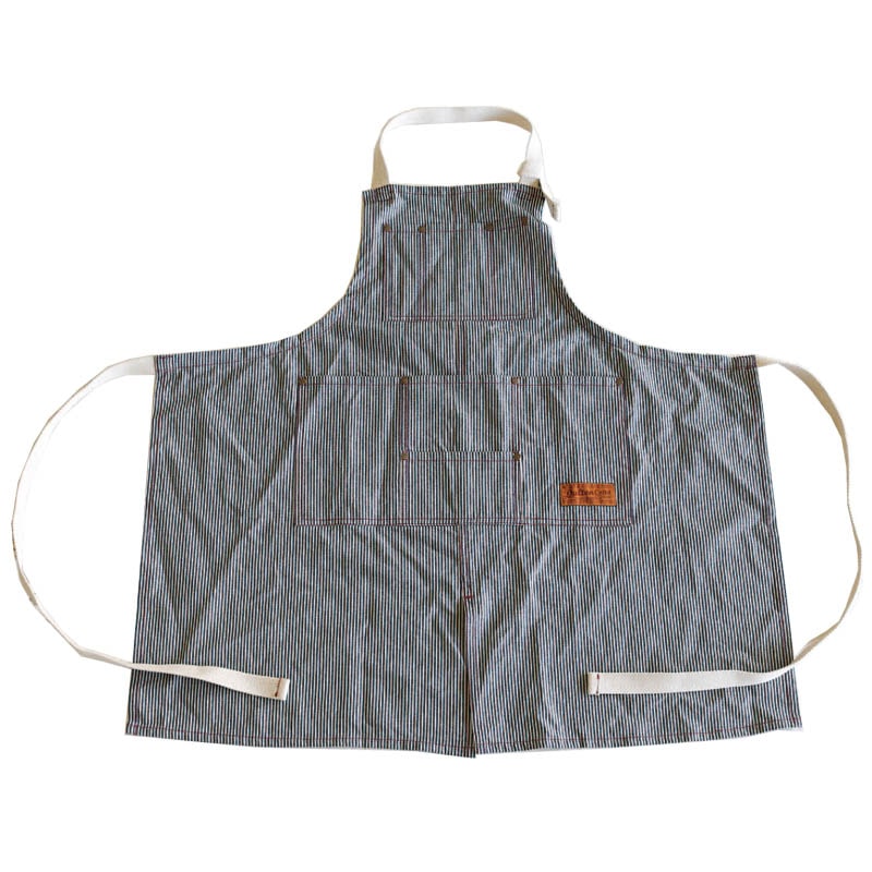 "MW" WORK APRON HICKORY STRIPE