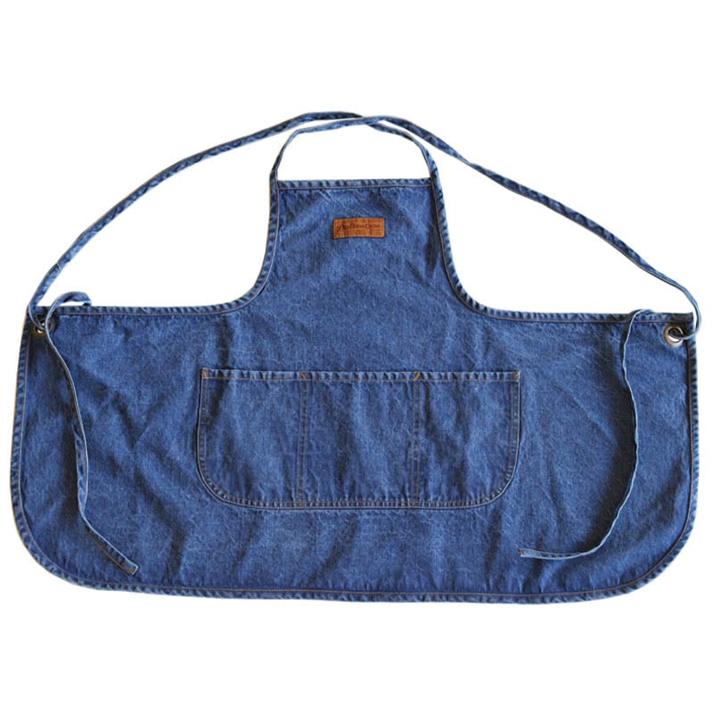 "EM" APRON WASHED DENIM