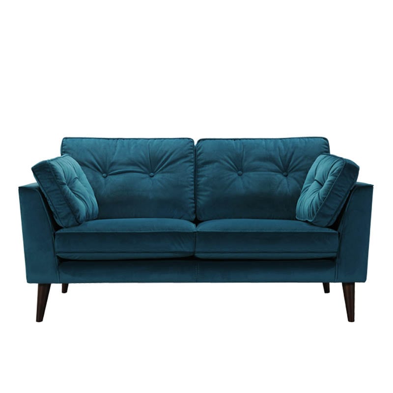 VELVET SOFA 2 SEATER BRILLIANT BLUE