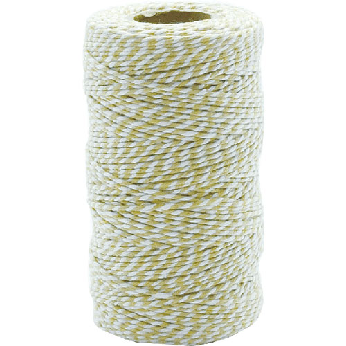 TWISTED STRING WHITE/MUSTARD