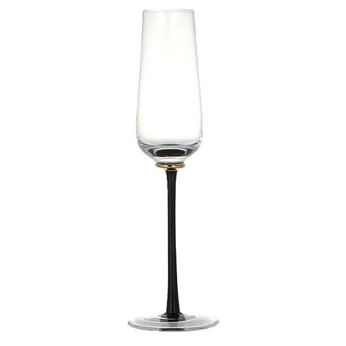 GOLD POINT GLASS  FLUTE BLACK