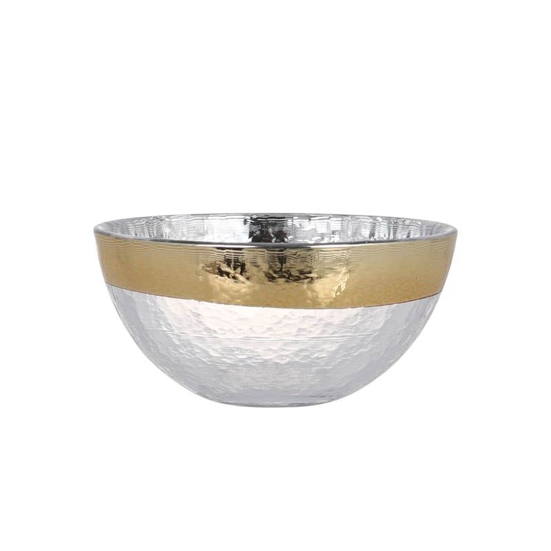 GLASS TABLEWARE OBO GOLD BOWL 130