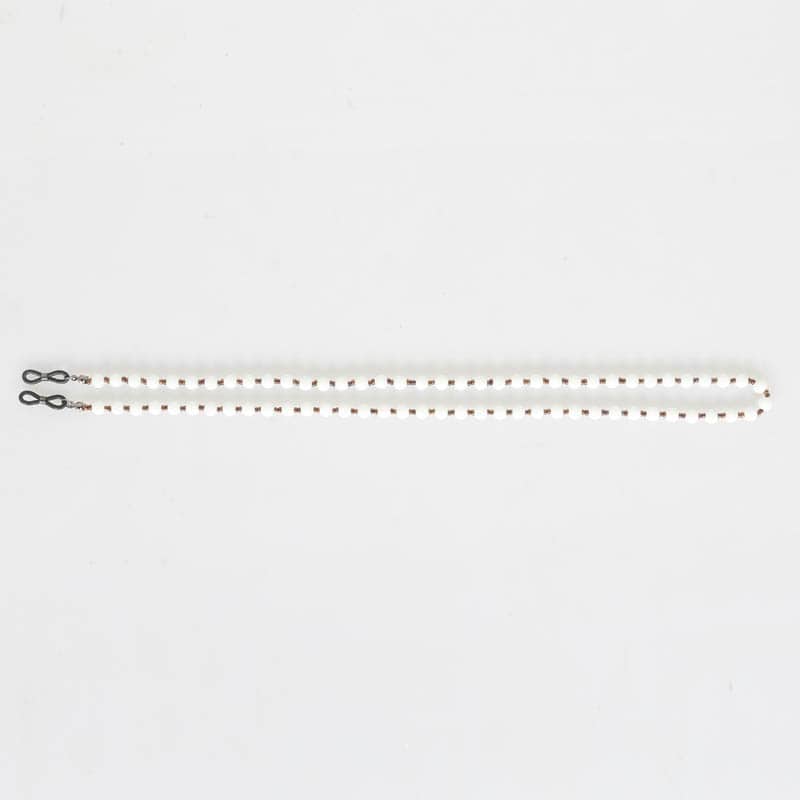 GLASSES CHAIN WHITE