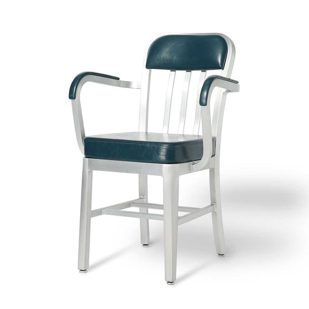 ALUMINUM ARM CHAIR NAVY