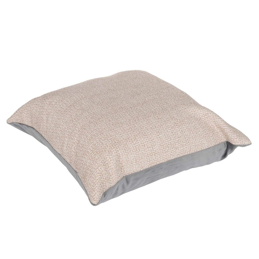BICOLOR CUSHION BEIGE/GREY