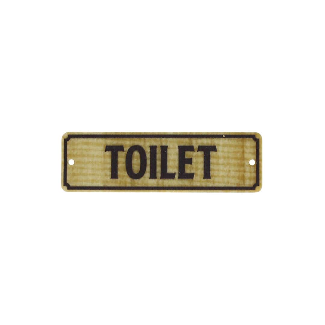 FIBER SIGN A TOILET