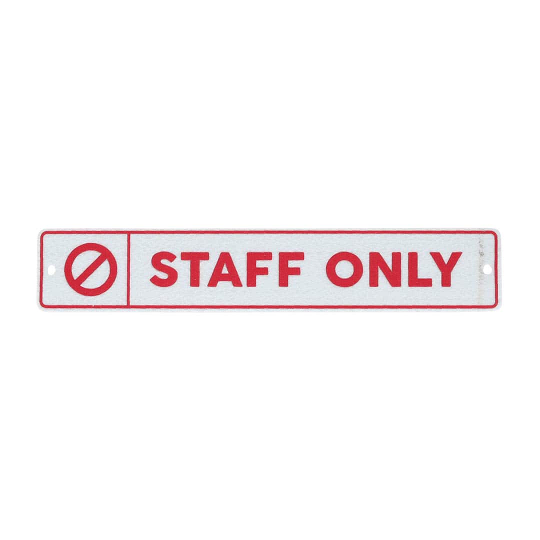 FIBER SIGN B STAFF ONLY