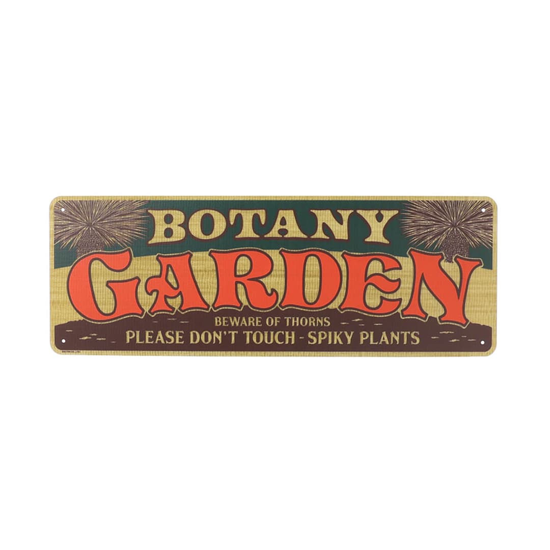 FIBER SIGNBOARD BOTANY GARDEN