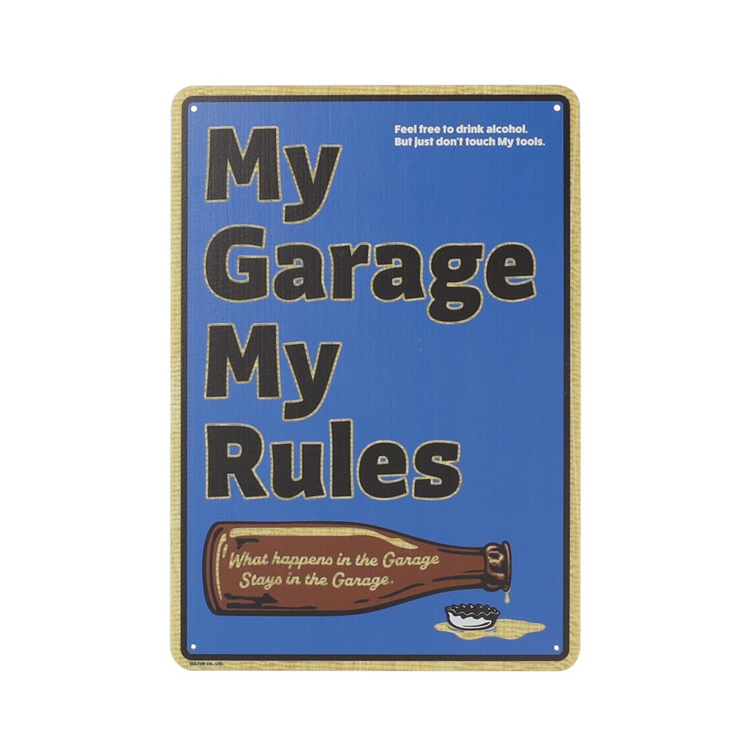 FIBER SIGNBOARD MY GRAGE MY RULES