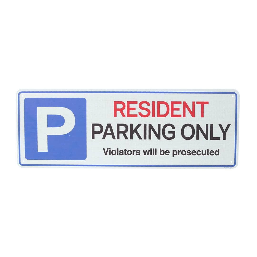 FIBER SIGNBOARD RESIDENT PARKING