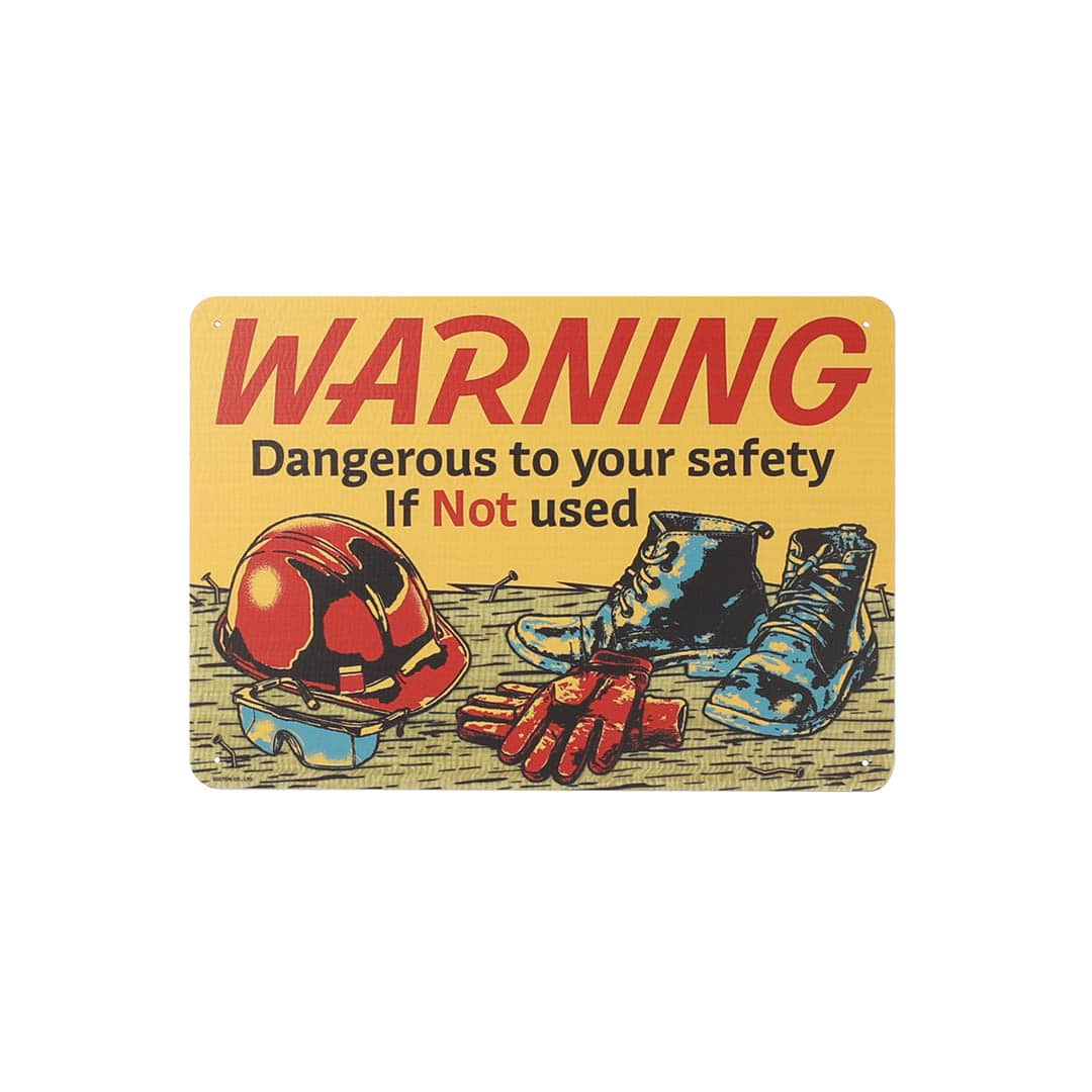 FIBER SIGNBOARD WARNING