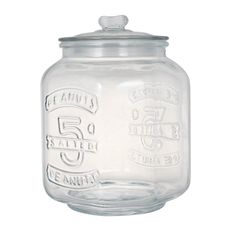 GLASS COOKIE JAR 7L