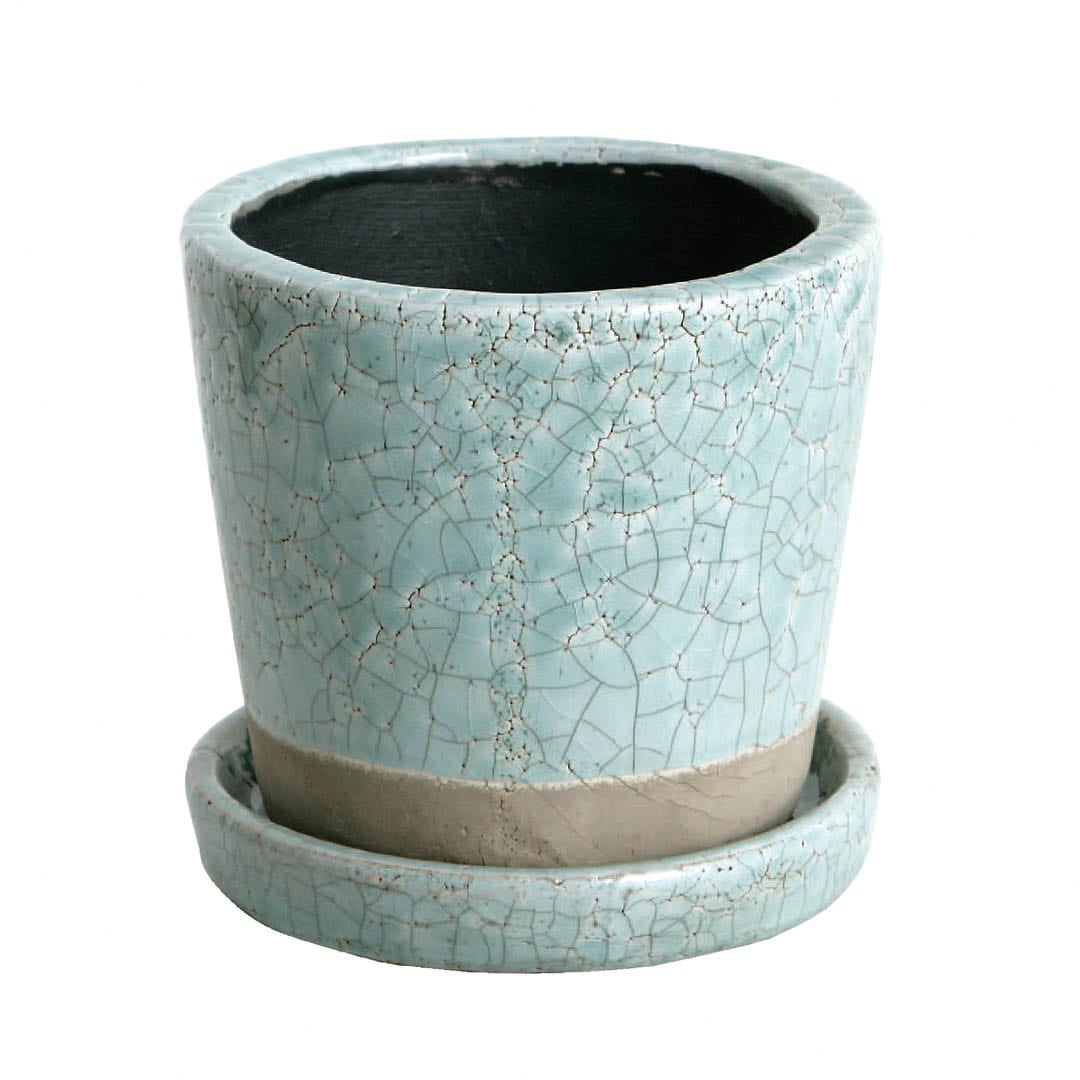 COLOR GLAZED POT CLASSIC GREEN