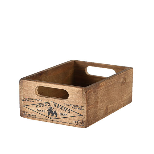 WOODEN STOCKER BOX NATURAL