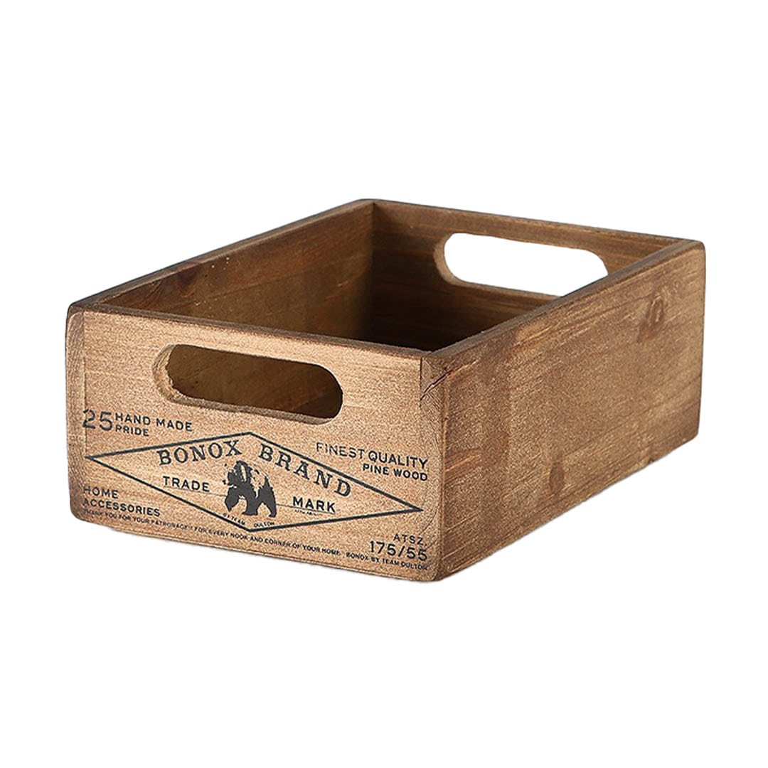 WOODEN STOCKER BOX NATURAL