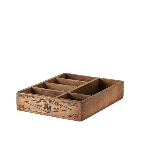 WOODEN ORGANIZER BOX NATURAL