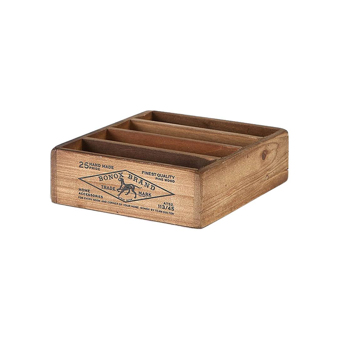 WOODEN BOX FOR POSTCARDS NATURAL