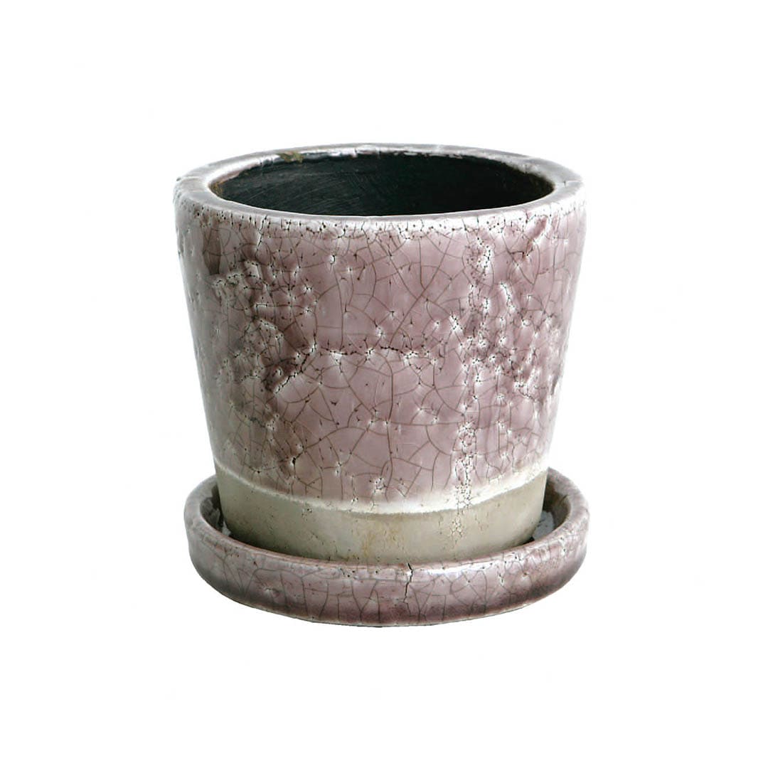 COLOR GLAZED POT LIGHT PURPLE