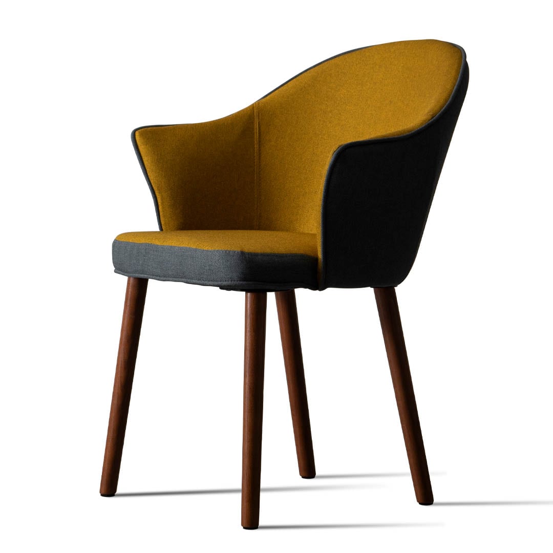 BICOLOR DINING CHAIR BLUE/YELLOW