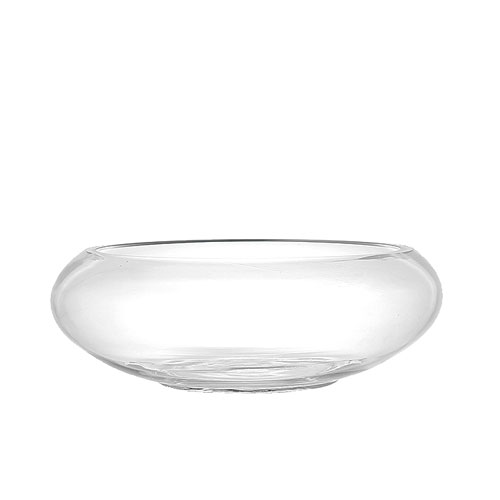 GLASS VASE BOLA PLANA L
