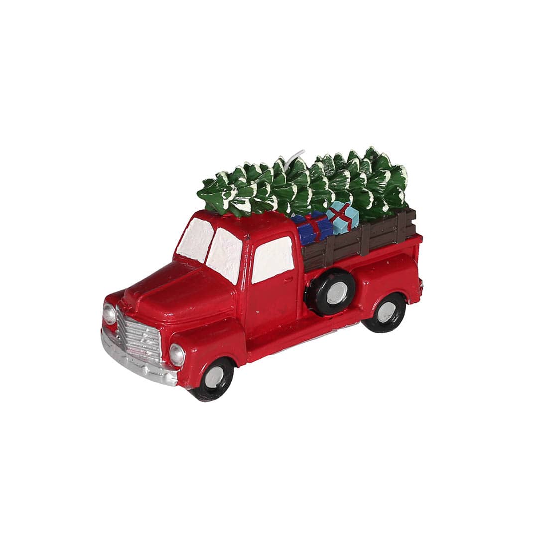 CRAFT CANDLE TRUCK CARRYING TREE
