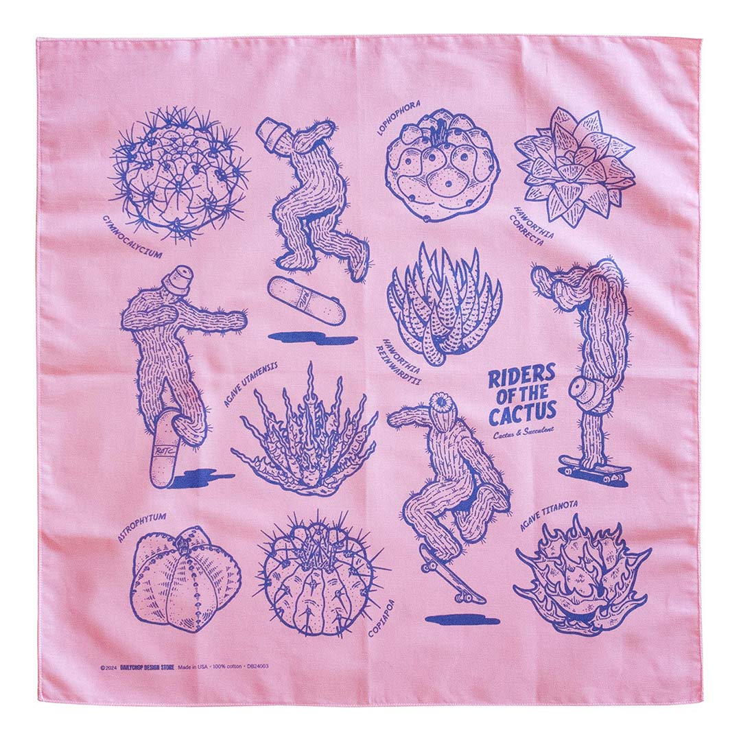 BANDANA 03 RIDERS OF THE CACTUS PINK