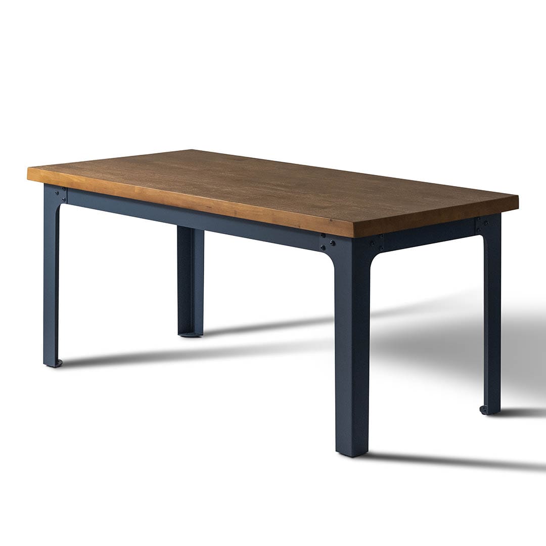 STEEL LEG TABLE WITH WOODEN TOP