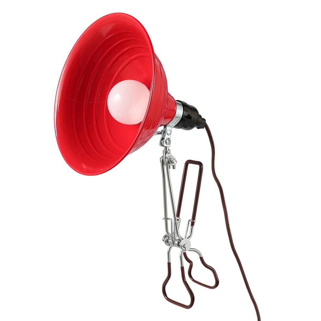 ALUMINUM CLIP LAMP M RED