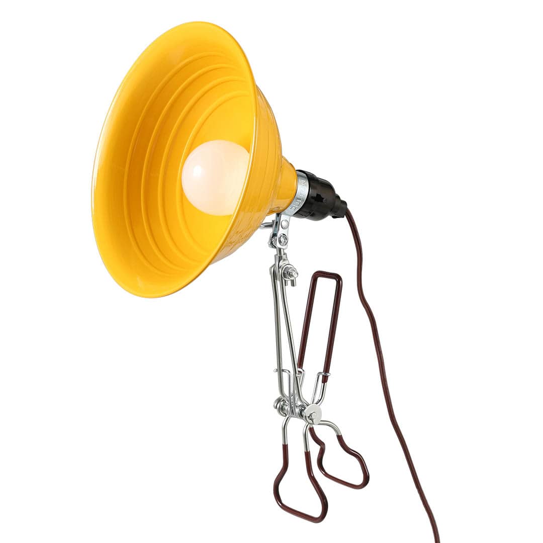 ALUMINUM CLIP LAMP M YELLOW