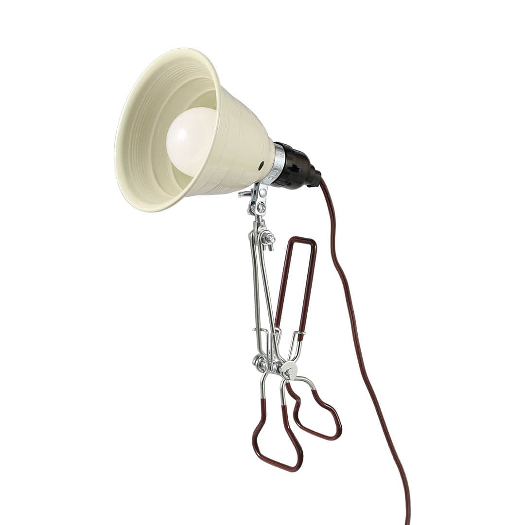 ALUMINUM CLIP LAMP S IVORY