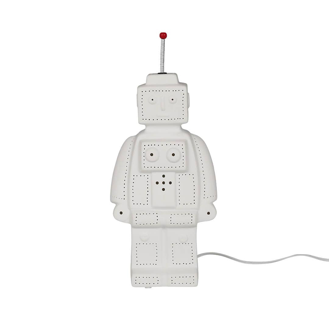 PORCELAIN ROBOT LIGHT MAT WHITE