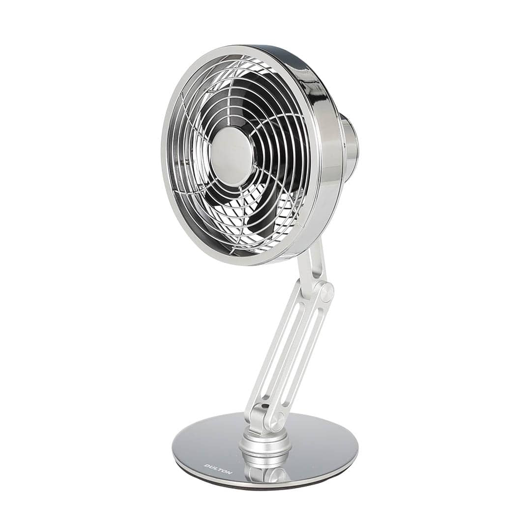 SWING ARM DESK FAN CROME/BLACK