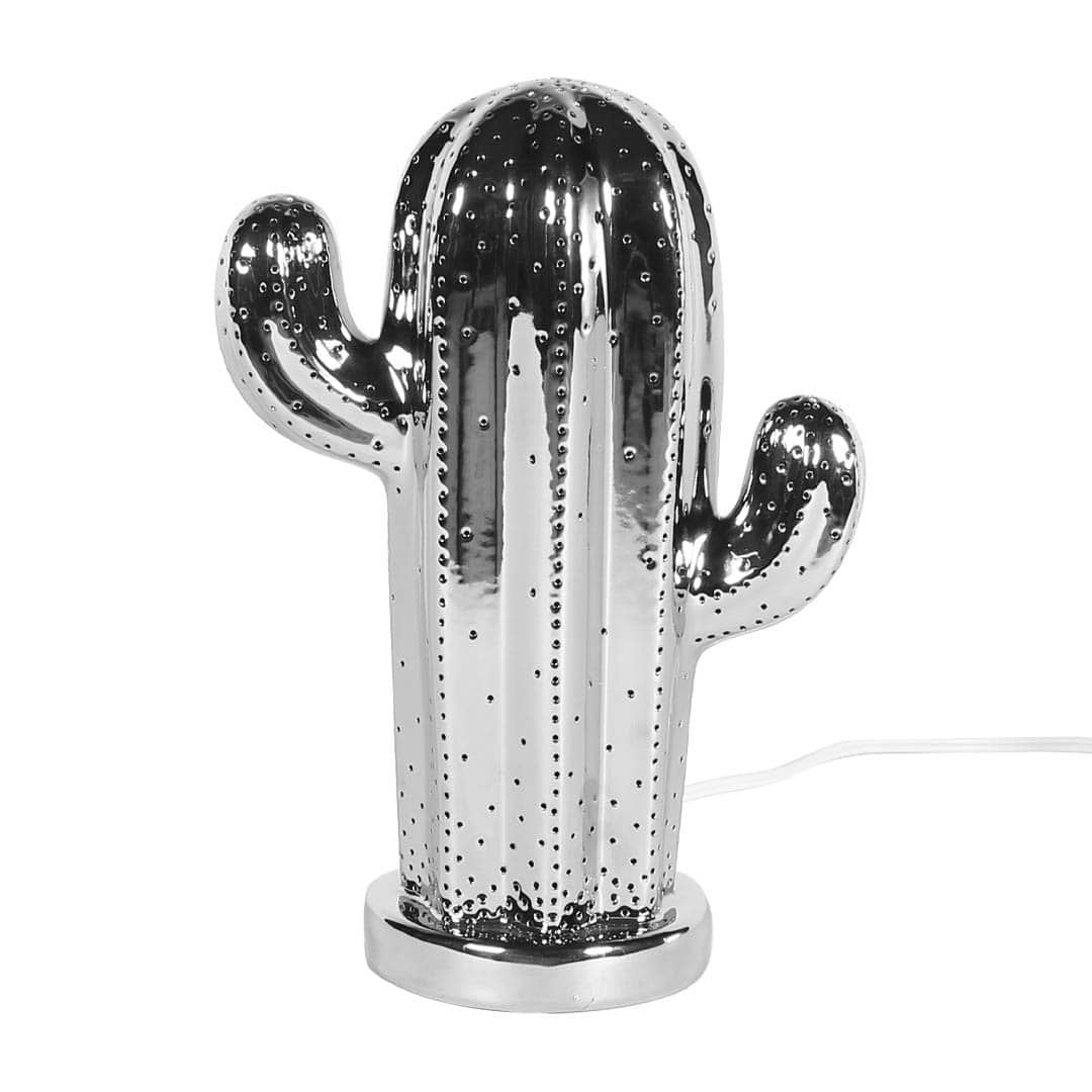 PORCELAIN CACTUS LIGHT CHROME