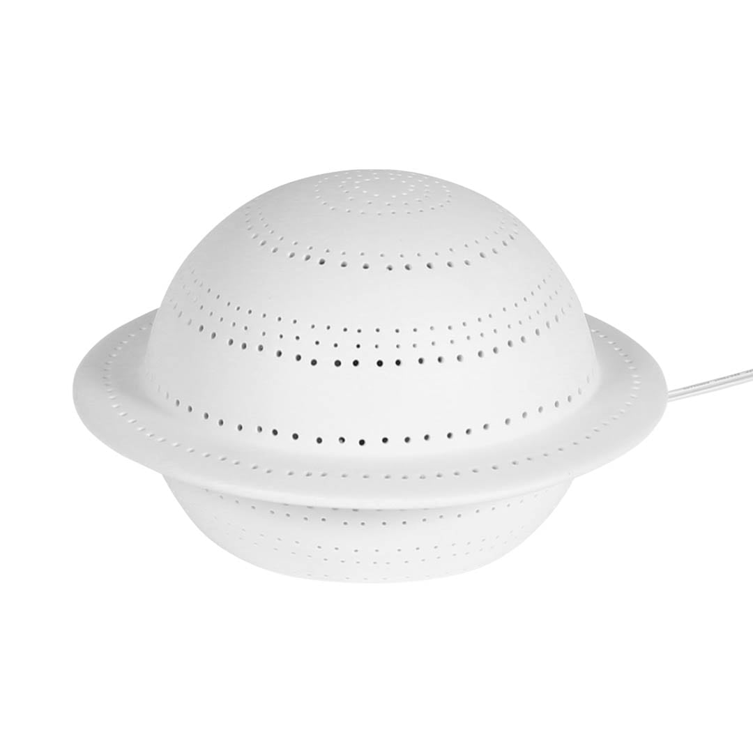 PORCELAIN SATURN LIGHT MAT WHITE