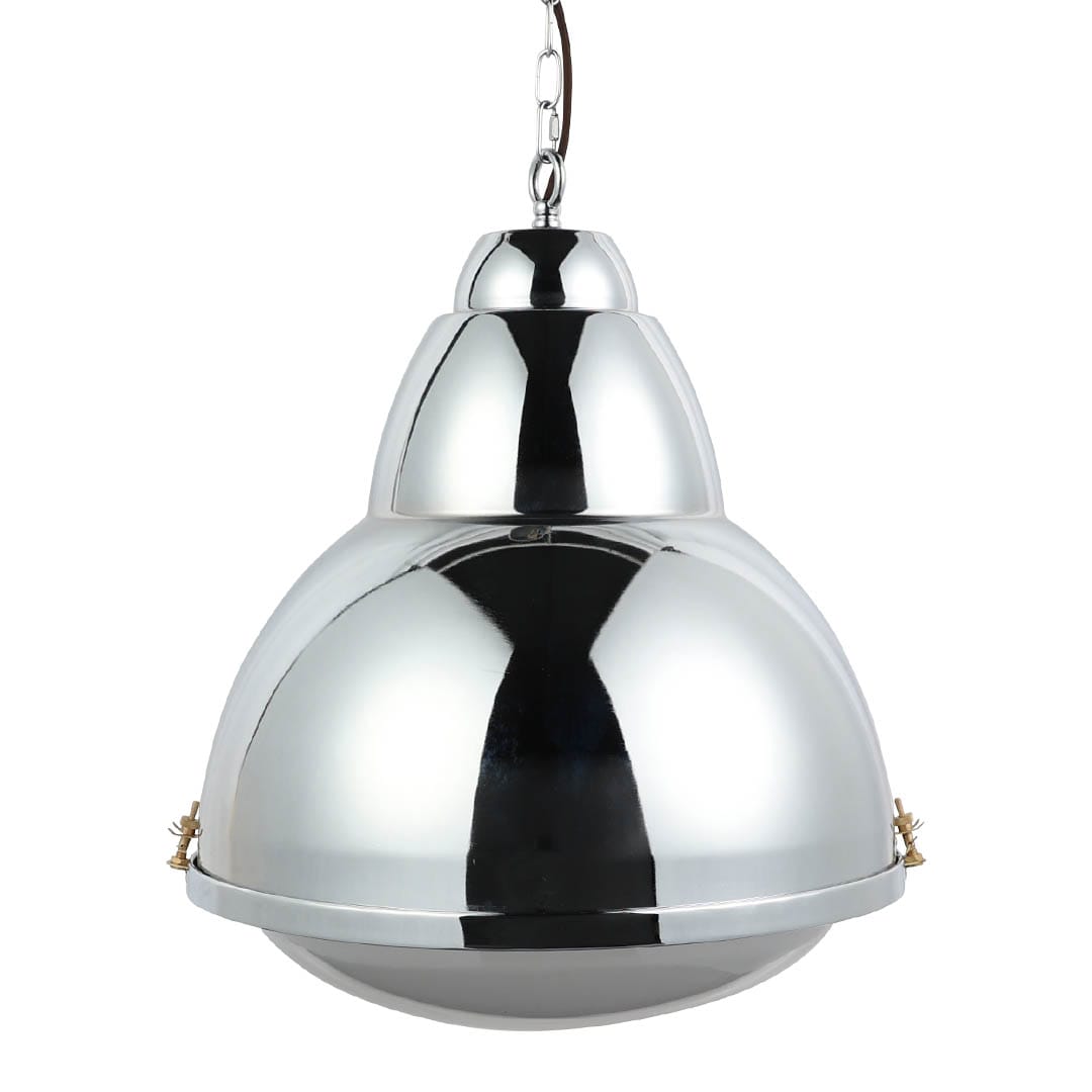 ALUMINUM WAREHOUSE LAMP L CHROME