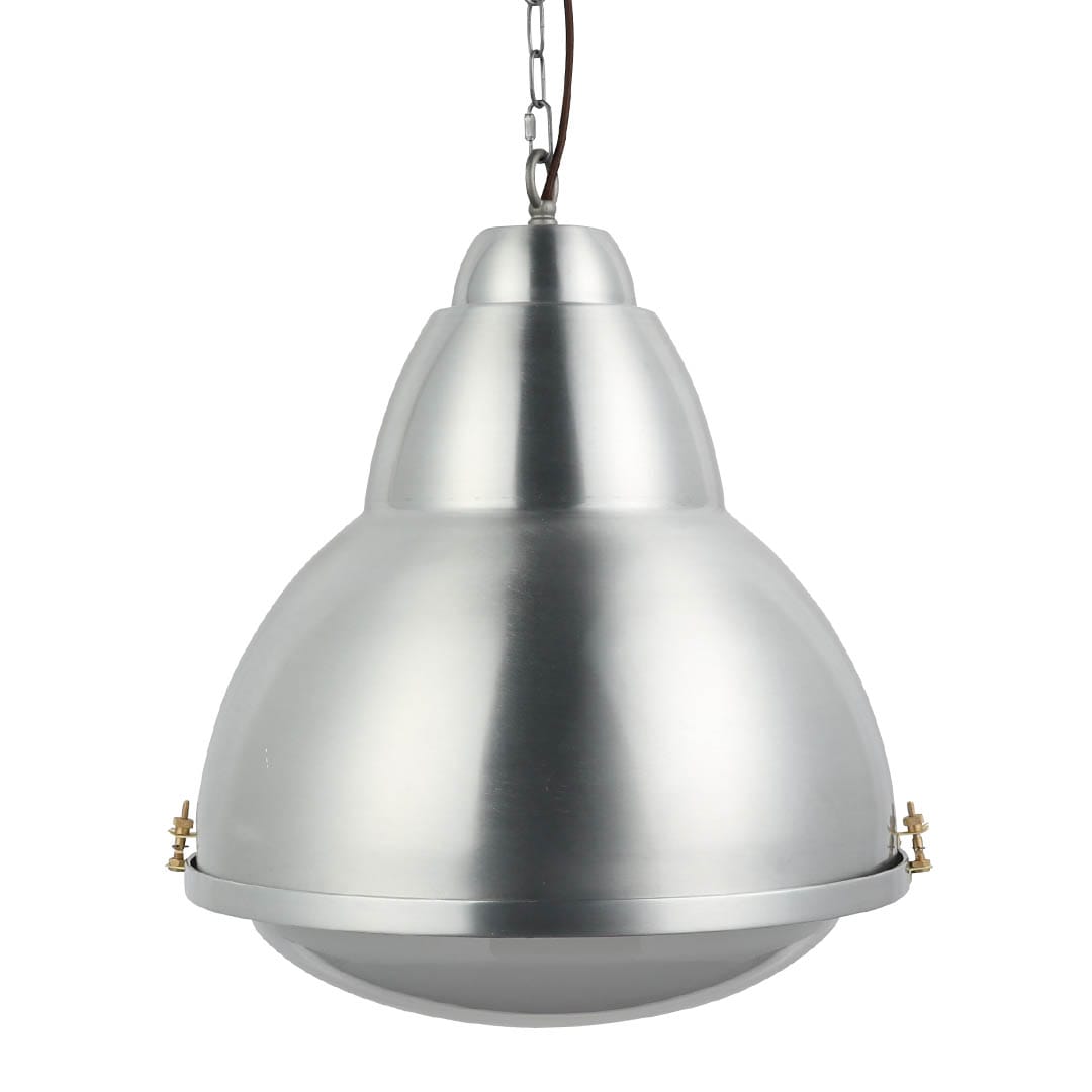 ALUMINUM WAREHOUSE LAMP L SATIN