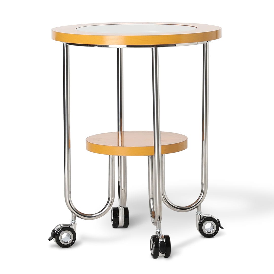 SIDE TABLE WITH CASTER MAPLE