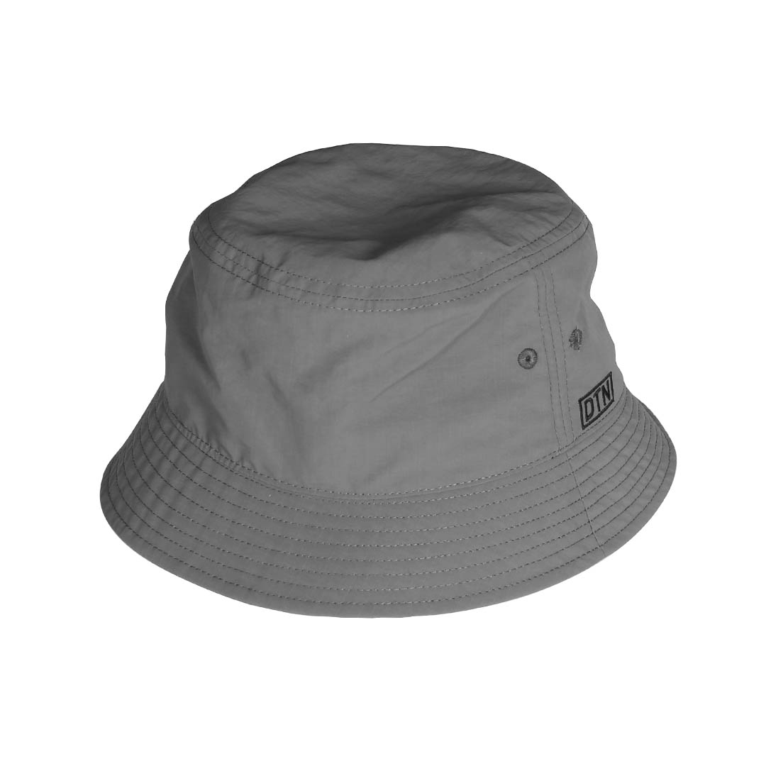 DTN NYLON RIPSTOP BUCKET HAT GRAY