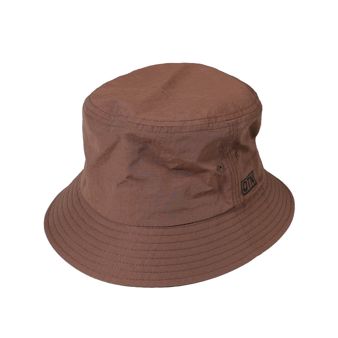 DTN NYLON RIPSTOP BUCKET HAT BROWN