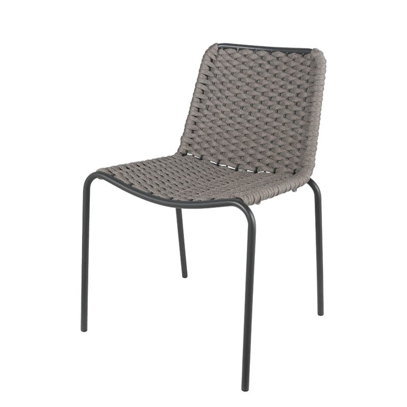 CUSHIONED ROPE CHAIR BEIGE MIXED