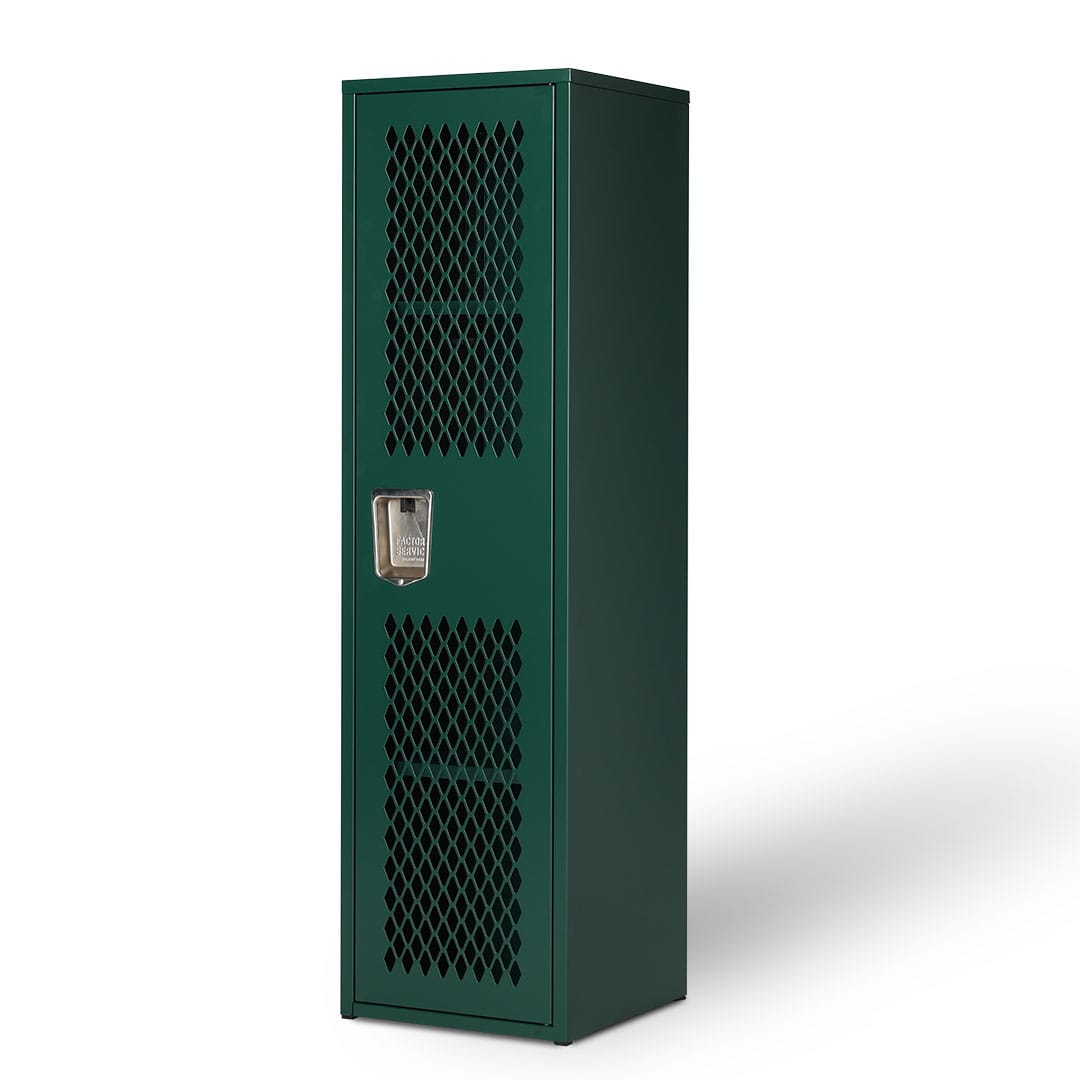 STEEL MESH LOCKER DARK GREEN