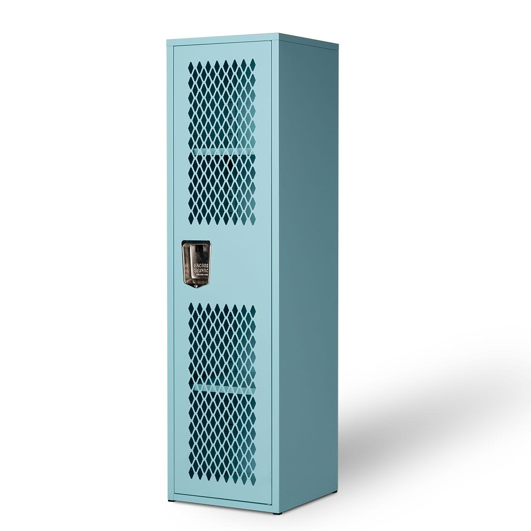 STEEL MESH LOCKER SAX BLUE