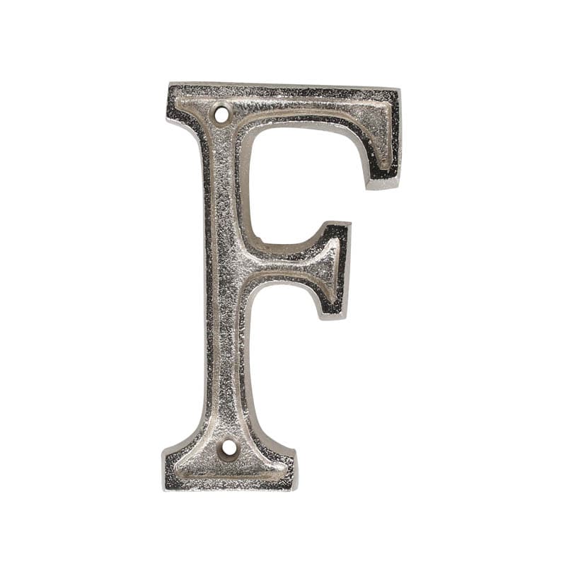 METAL LETTER 105 SILVER "F"