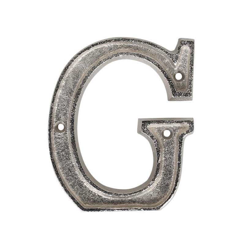 METAL LETTER 105 SILVER "G"
