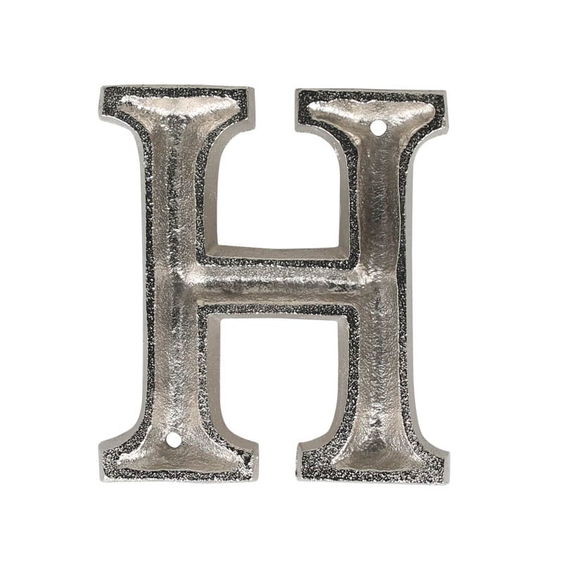METAL LETTER 105 SILVER "H"