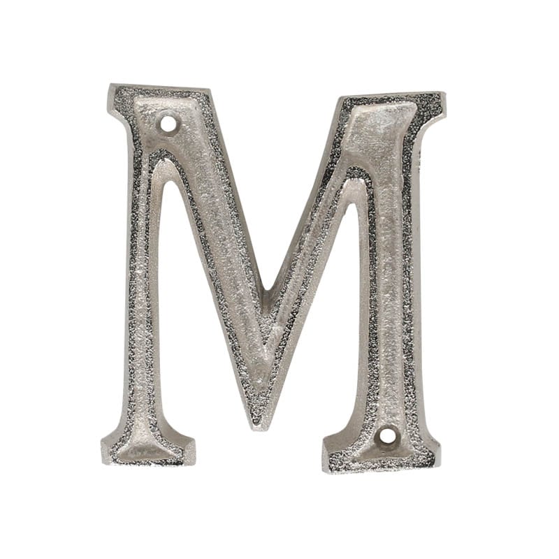 METAL LETTER 105 SILVER "M"