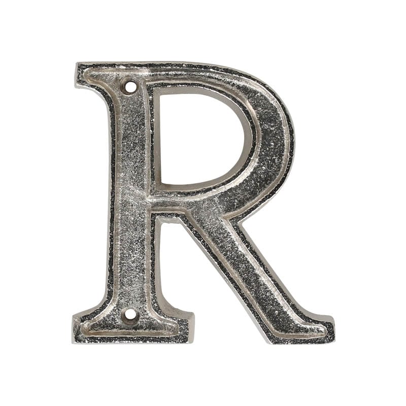 METAL LETTER 105 SILVER "R"
