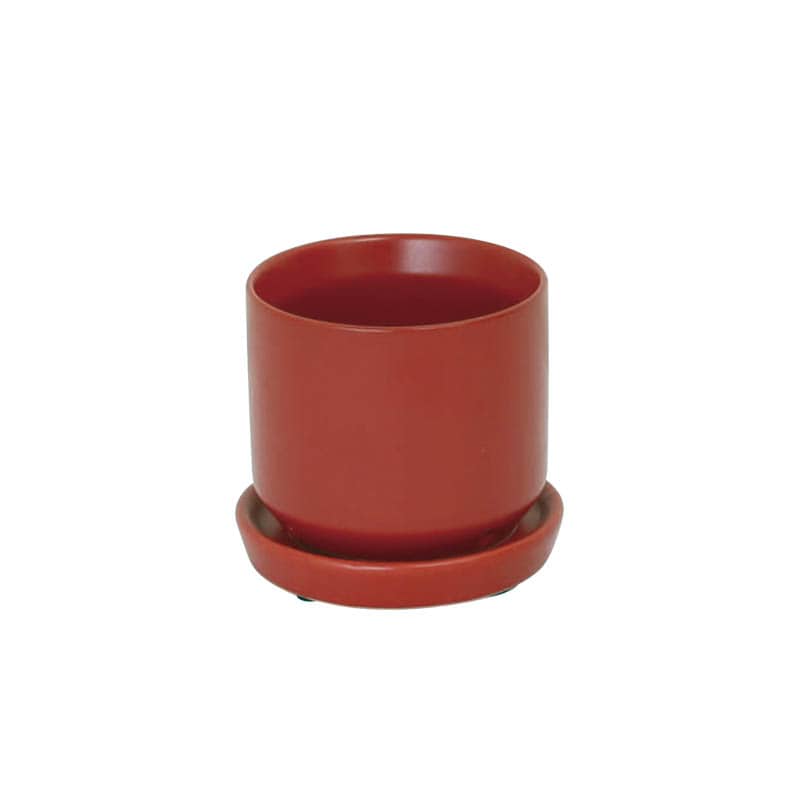 CERAMIC POT 8 RED