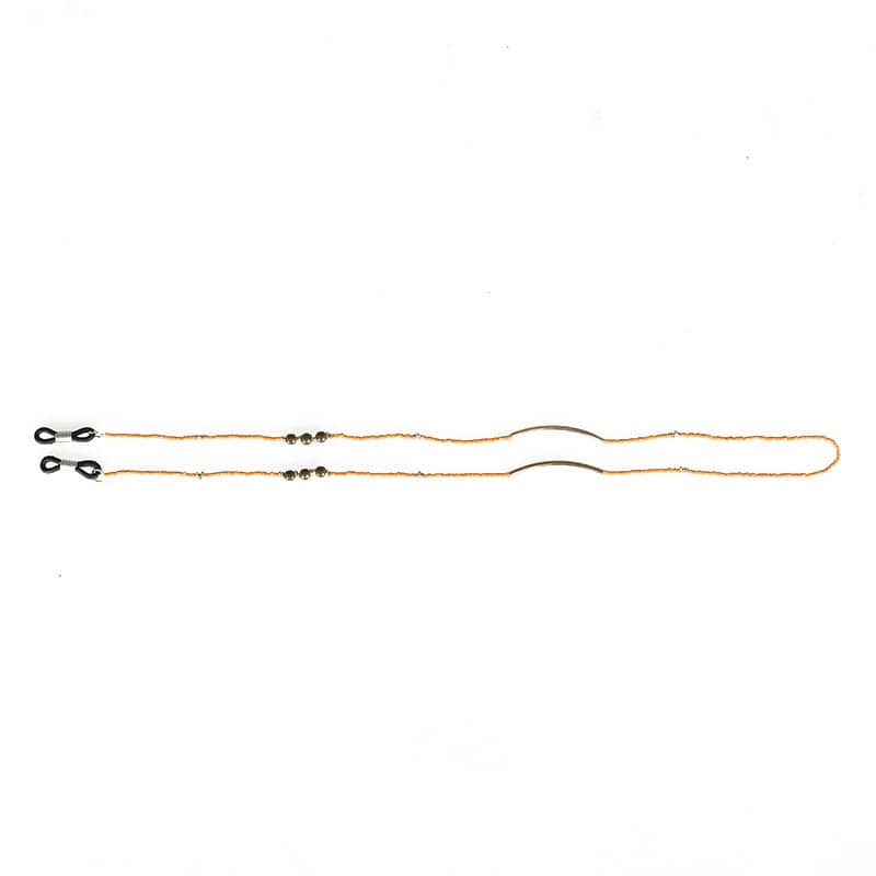 GLASSES CHAIN MUSTARD